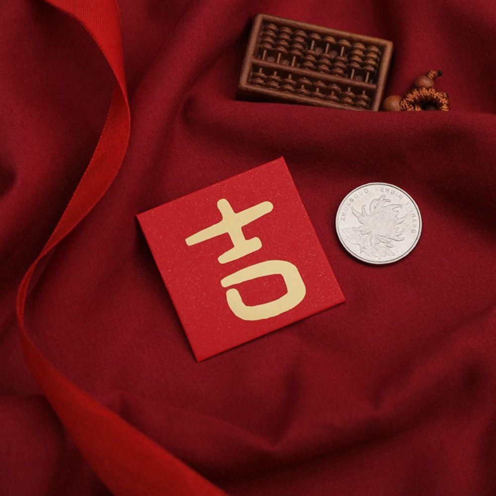 10PCS Best Wishes Luck Money Bag New Year Packet Red Envelope New Year Gifts