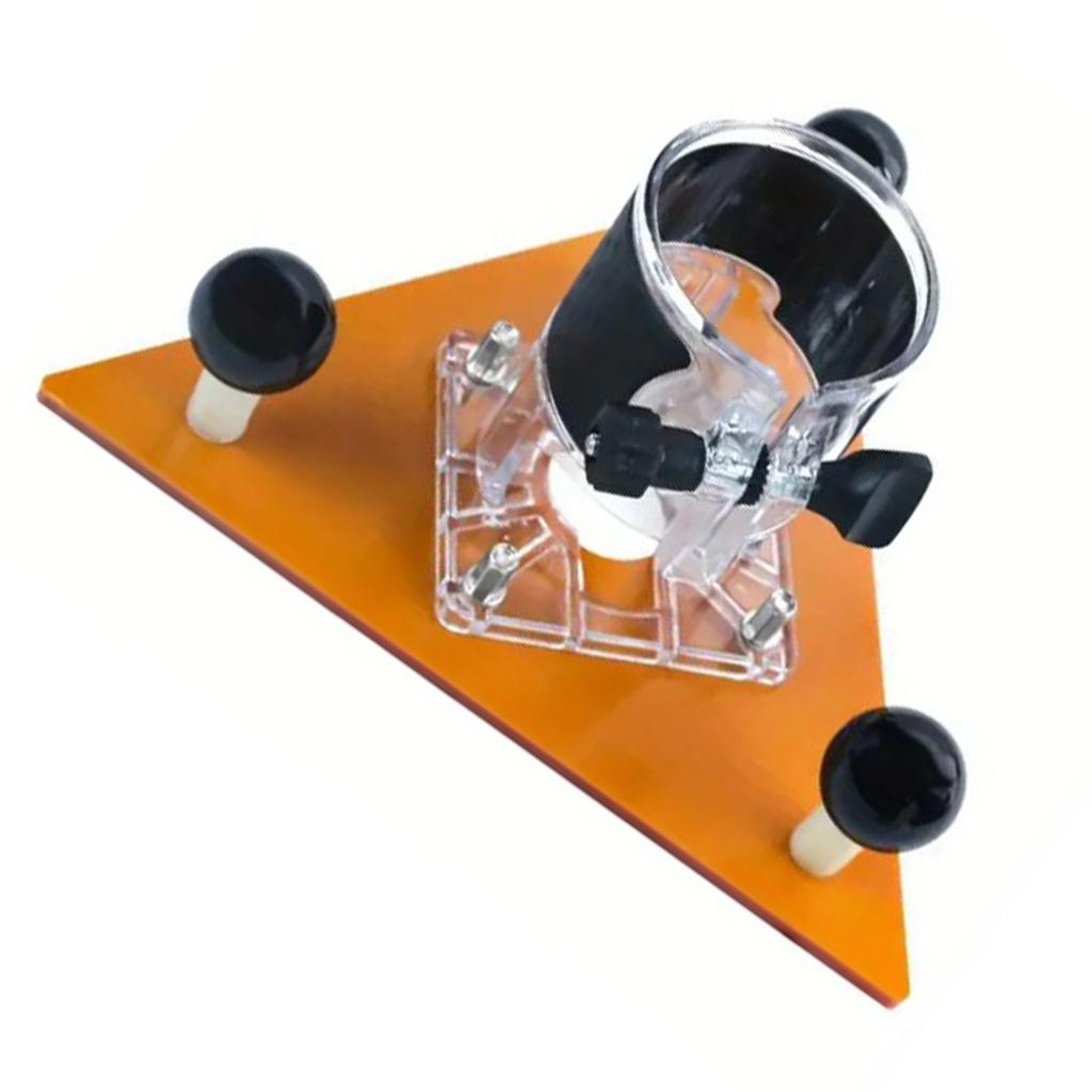 Фрезерный станок с треугольным основанием из АБС-пластика 65 мм, балансировочная пластина для долбления