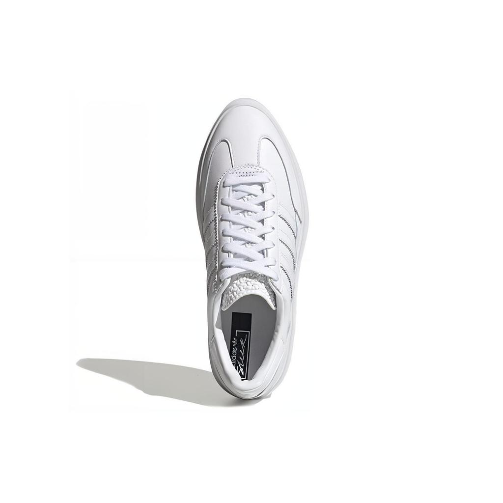 adidas Originals Super Sleek 72 Синтетическая кожа Нескользящие Прочные Низкие кеды для скейтбординга Женские кроссовки Белые EF5014