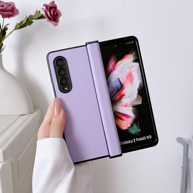 Однотонный защитный чехол с петлями для Samsung Galaxy Z Fold 3 4 5g, чехол для телефона Galaxy Z Fold3 Fold4, аксессуары для смартфонов
