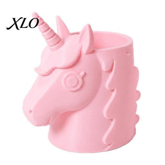 Cute Stationery Storage 3D Printed Horse Makeup Brush Holder for Desk, Vanity Organizer Dreamy Room Decor Pens And Stationery, Kawaii Container