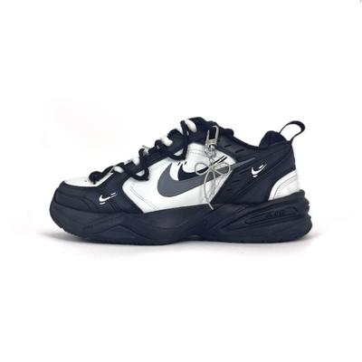 Air Monarch 4 Нескользящие, Износостойкие, Легкие Низкие Кроссовки-Сникеры Унисекс Черно-Белые 415445-001(Команда502-)