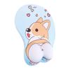 Office Ergonomic Silica Gel Non Slip Gaming Dog Wrist Rest Mouse Mat Corgi Mouse Pad Wrist Support