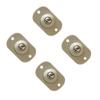 Pack of 4 Sticky Pulley 360 Degree Self Adhesive Wheel Storage Box Sliding Bin Low Noise Roller Portable House Caster