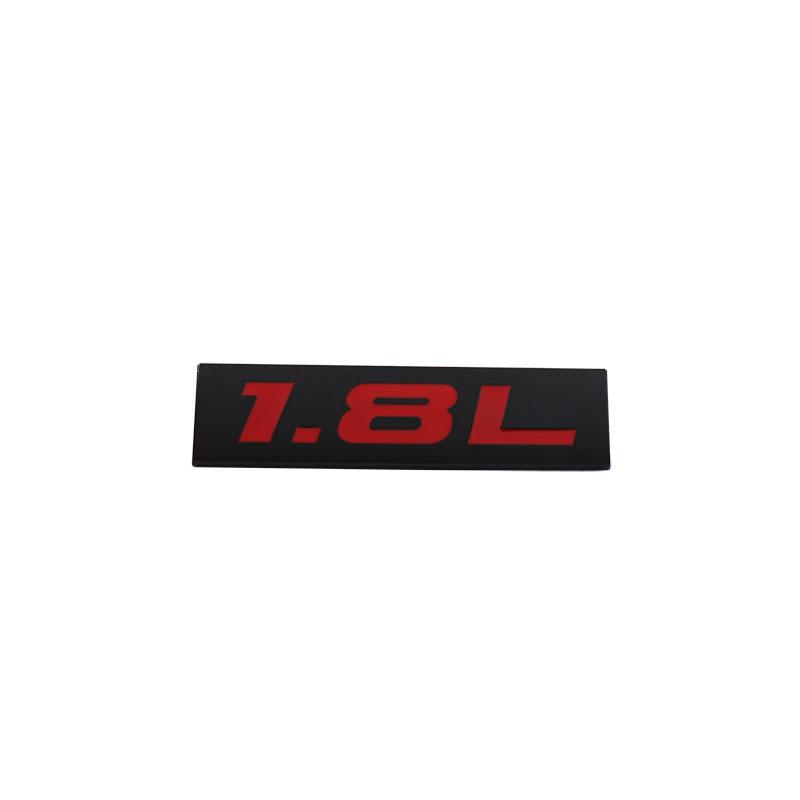 Premium 1.8L 1.8 L for Universal car Engine Hood Fender trunk Tail Rear Bonnet Nameplate Decal Emblem Badge Sticker