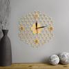 Wood Wall Clock, Hexagon Art, Wood, Bee, , Contemporary Home Decor