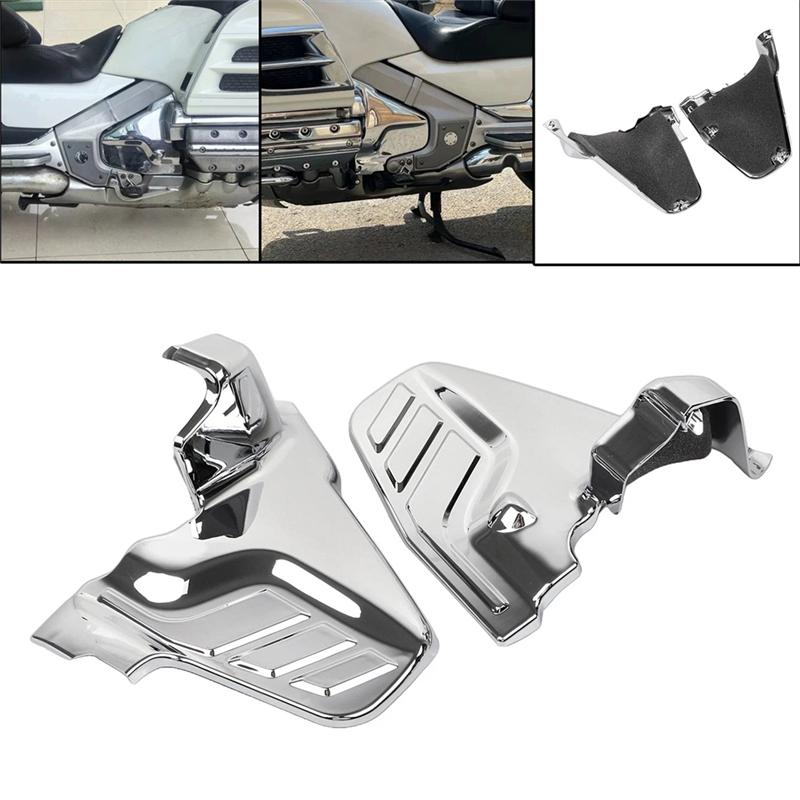 A28G-Engine Lower Side Cover In Chrome ABS For Honda Goldwing 1800 F6B GL1800BD Deluxe