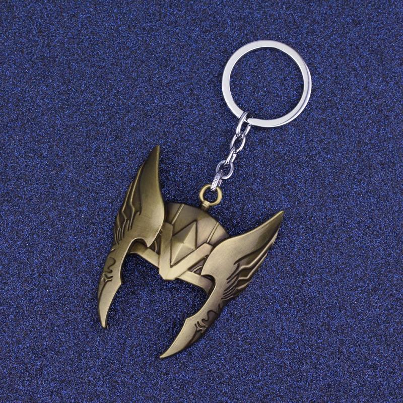 Премиальная маска Тора из Мстителей, сплав, брелоки для ключей, брелок, кольцо для ключей, подарки, коллекционный для фанатов