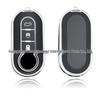 Чехол для ключа Fiat 500: Защитный складной чехол из ТПУ с серебристой кромкой для Bravo, Linea, Iveco Sheng