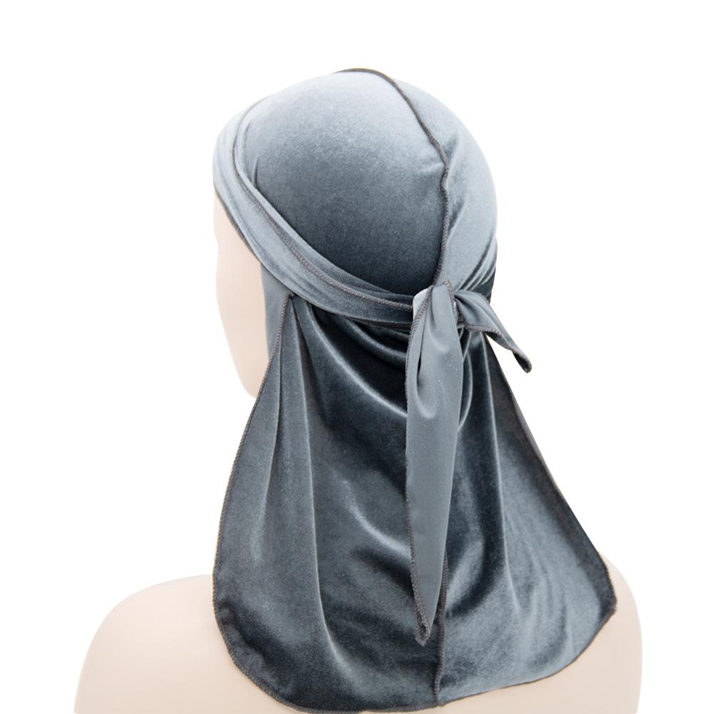 Мусульманская химиотерапевтическая повязка на голову, бархатная пиратская шляпа с длинным хвостом, тюрбан, бандана, дышащая унисекс
