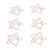 100pcs Star Moon Paper Clips Prevent Rust Skid Resistance Cute Paperclips for Office Daily Use