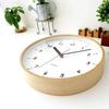 KATOMOKU Plywood Clock 10 km-76NA Wall Clock First Clock Continuous Second Hand Diameter 25.2cm (quartz Clock)