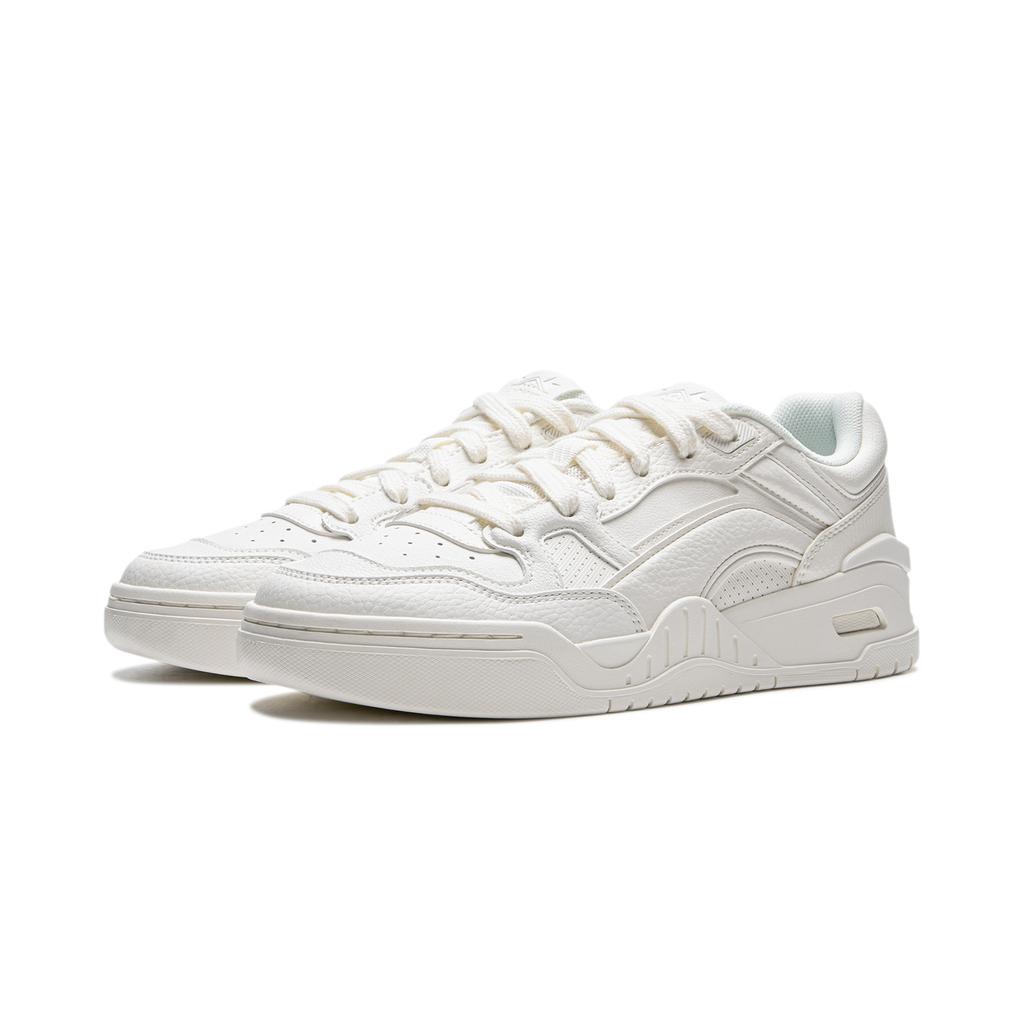 Кроссовки Li Ning Yue Bai 2.0 Du Bai, универсальные, на толстой подошве, увеличивающие рост, нескользящие, дышащие, с низким верхом, для скейтбординга, женские, облачно-белые AGCU276-11