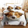 3D Print Dachshund Cute Pug Dog Bedding Set Single Size 135X200Cm Microfiber Duvet Cover Set Cartoon Animal Comforter Cover