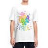 Rainbow Pride And Doodles Men Women's T Shirts Vintage Tees Short Sleeve Crewneck T-Shirt Cotton Plus Size Tops