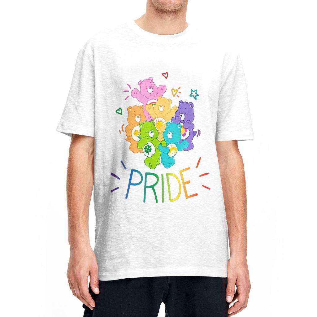 Rainbow Pride And Doodles Men Women's T Shirts Vintage Tees Short Sleeve Crewneck T-Shirt Cotton Plus Size Tops
