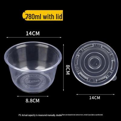 ZISIZ Толстые одноразовые круглые пластиковые миски