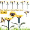 Солнечный Подсолнух Животное Стейк Декор Садовые Украшения 40 см Реалистичный Декор Колибри Водонепроницаемый Патио Сад Ландшафтное Украшение