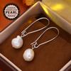 SENIKO Natural Freshwater Big Baroque Pearl Earrings Fashion Pearl Drop Earrings For Women Party Jewelry