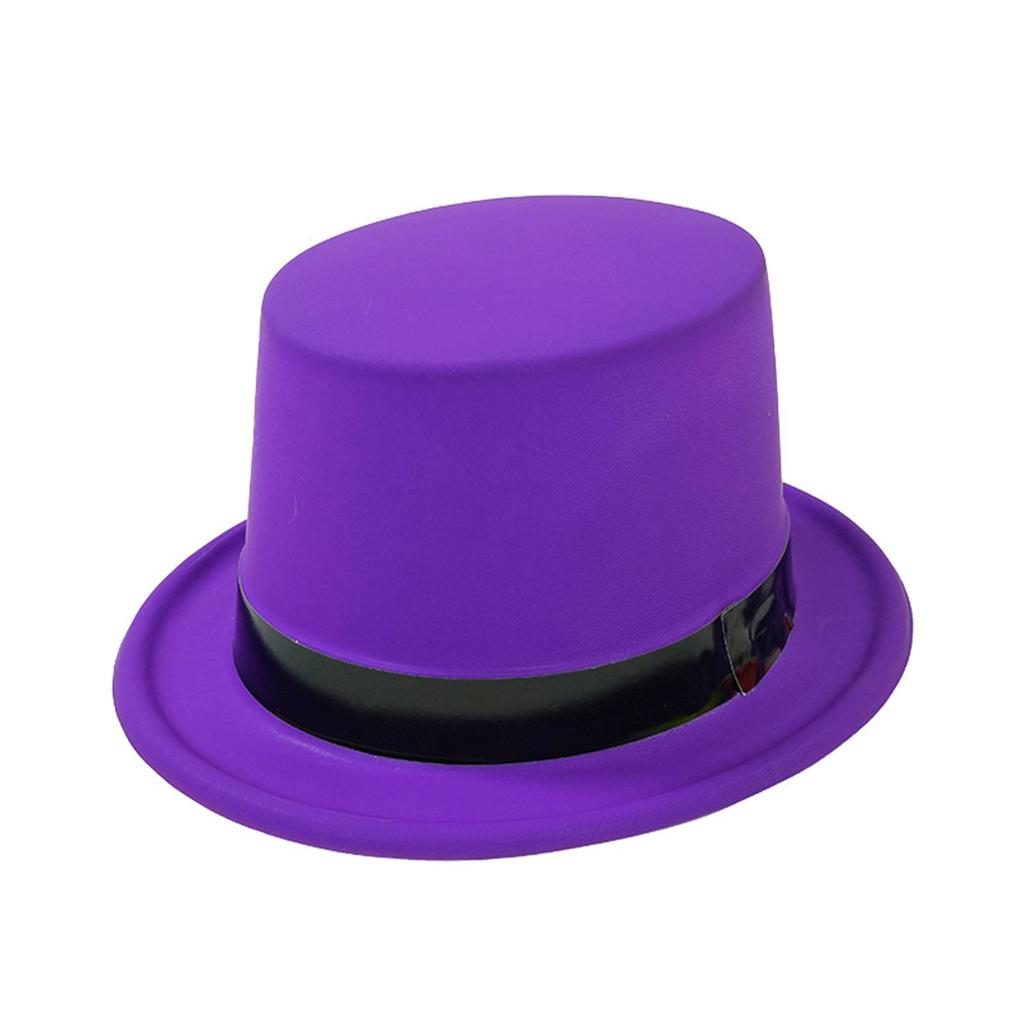Popular Top Hat with Bright Fluorescent Color for Holiday Fashion Masquerades Party Jazzy Hat Stage Performers Party Hat