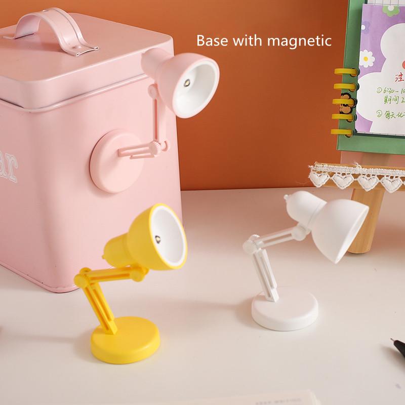 Светодиодная мини-настольная лампа, складной магнитный ночник, лампа для спальни, учебы, чтения книг с зажимом для защиты глаз, прикроватные светильники