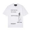 2025 Loose Fit Short Sleeve T-Shirt Men Women Cartoon Letter Print Casual Top