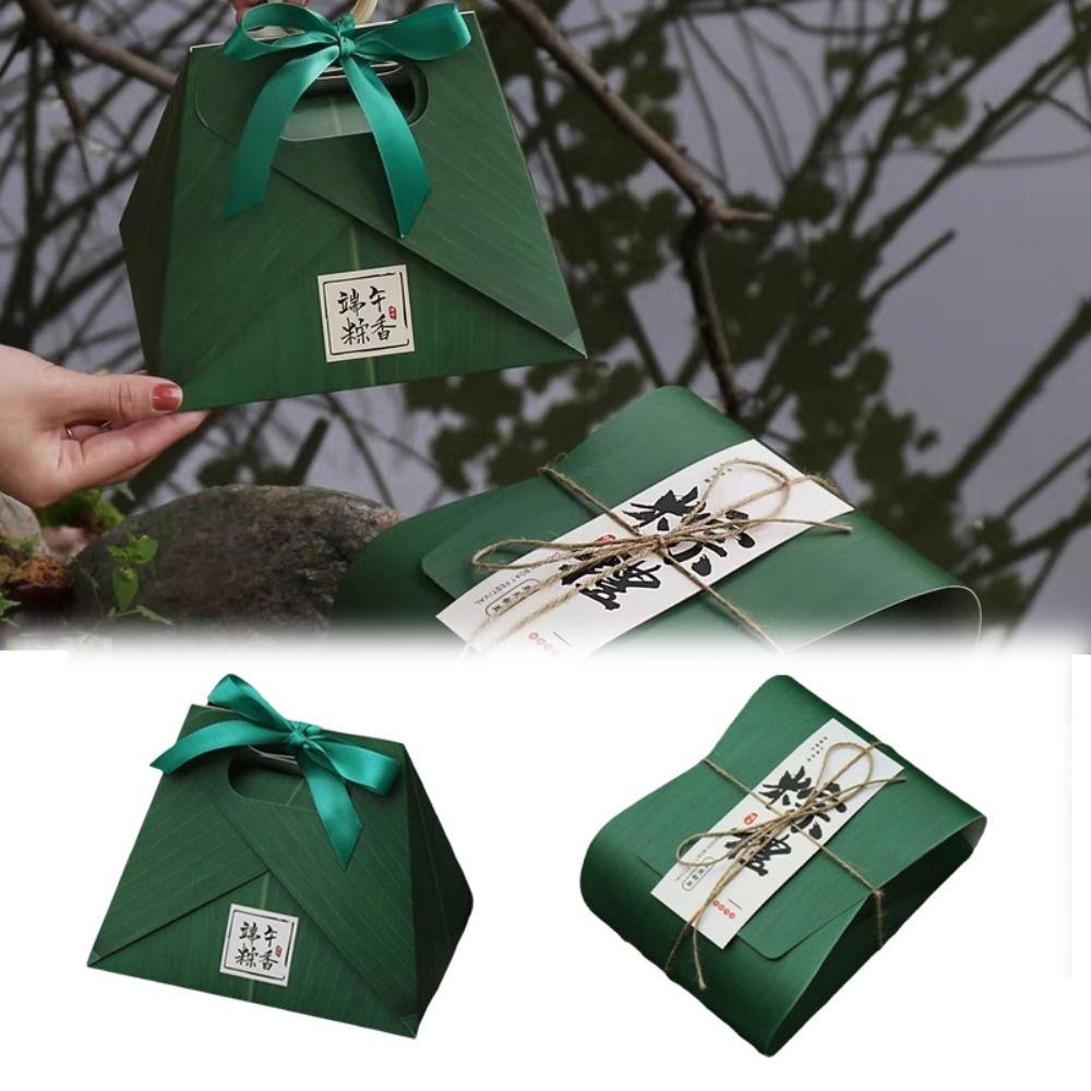 Premium Zongzi Gift Box Portable Luxury Gift Box Gift Bag Empty Packaging Box  Festival Present