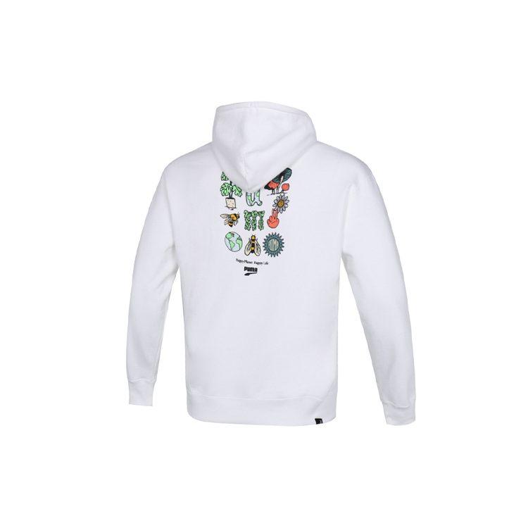 Puma Толстовки Мужские Белые С Капюшоном Умеренная Обычная 535412-02