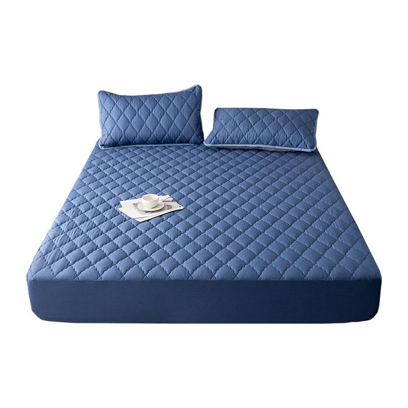 Домашняя дышащая простыня из полиэстера и хлопка, плюшевая простыня королевского размера, подходит для защитного чехла для матраса высотой 5-30 см