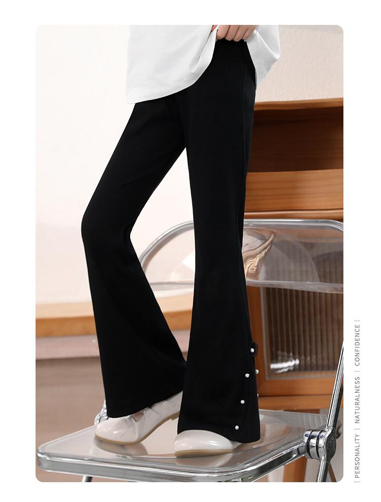 Girls' Summer Pants with 3D Nail Beads