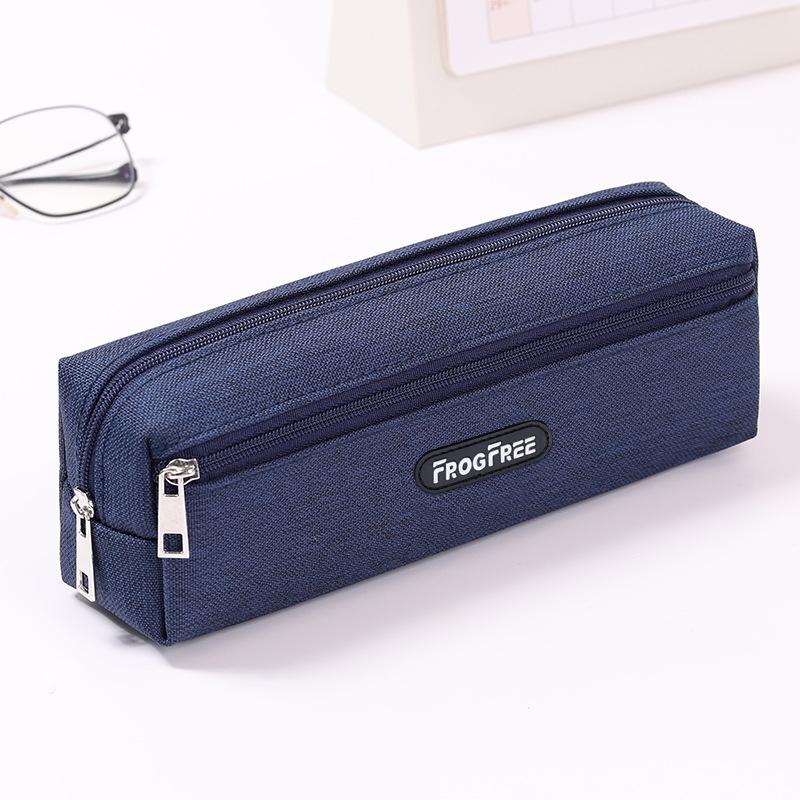 With Zipper Pencil Bags Canvas Pen Storage Bag Modern Pencil Case  for Student Kids