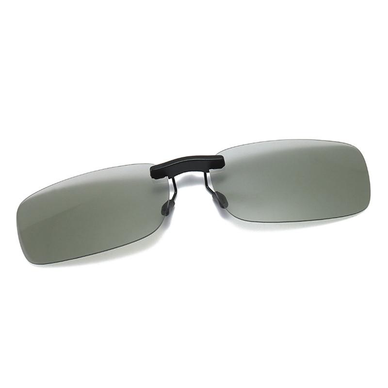 1 шт., поляризационные очки унисекс с зажимом для вождения, солнцезащитные очки дневного видения UV400, линзы для вождения, ночного видения, солнцезащитные очки для верховой езды, зажим для очков