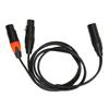 XLR Male To Dual XLR Female Cable Y Type Splitter Microphone Cable for Mixer Equalizer Electronic