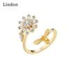 Классическое кольцо Lindon из медного сплава с цирконием, женские ювелирные изделия, свадебный подарок для вечеринки