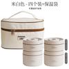Portable 304 Stainless Steel Insulated Lunch Box Multi-layer Round Sealed Food Warmer for Office Workers and Students Women