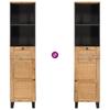 Bathroom Cabinet Brown 38 x 33 x 160 cm Solid Mango Wood