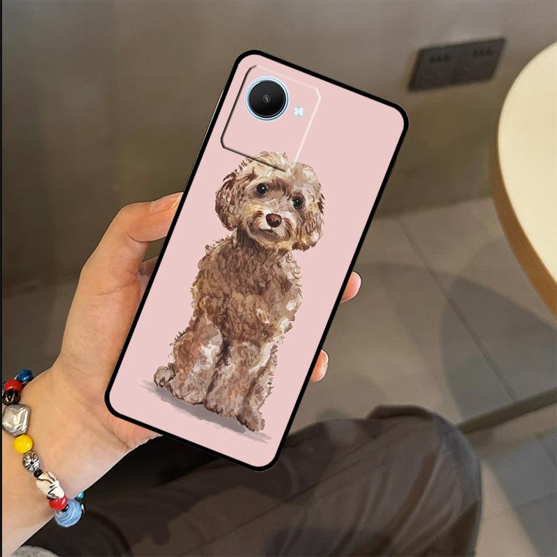 Милый Чехол для Собаки Кокапу Для Realme C63 C61 C55 C51 C53 C25 C65 C67 C71 C75 GT6 GT7 Pro 11 12 13 14 15 Pro Plus