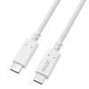 Elecom USB Type C 240W PD Fast Data Automatic Voltage iPhone Cable, 1.5m, Compatible, Charging, Communication, Adjustment, Charging, White,