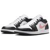 Air Jordan 1 Low Black Rust Pink Unisex Sneakers White 553558-165