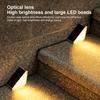 Solar Step Light Auto On/Off Rechargeable Super Bright Easy Installation Warm Ambiance Outdoor
