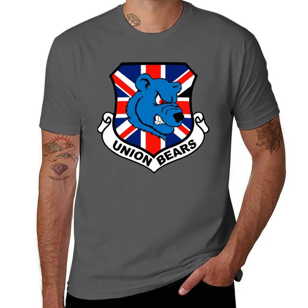 Bears Union Tshirt Basic Solid Color Casual Tee Shirt