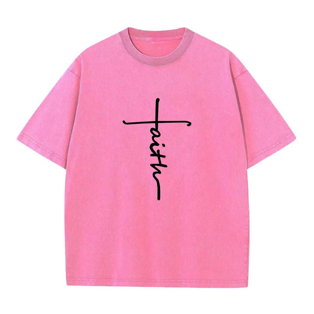 Do Old Washing With Water T-shirt Men's and Women's Graphic Tee Letter Printed Short Sleeve Strapless T-shirt Loose Summer Top Shirt