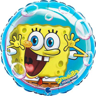 Foil Balloon, Round, Spongebob, 46cm, Grabo