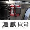 Car ABS Tail Light Guards Decoration Cover Trim for 2018-2023 Jeep Wrangler JL,Applicable LED Light Source