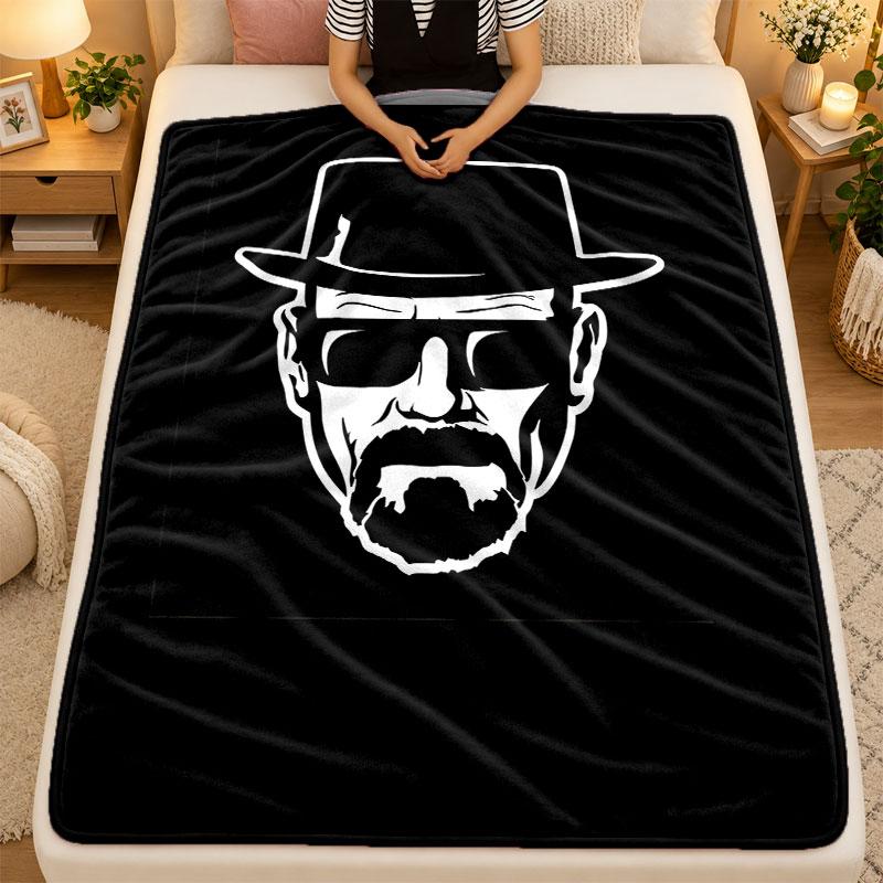 Flannel BlanketBreaking Bad Warm Soft Throw Blanket for Indoor Sofa Bed Living Room Use