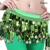 For Thailand/India/Arab Sequins Tassels Waist Chain Dancer Skirt Hip Scarf Belly Dance Belt