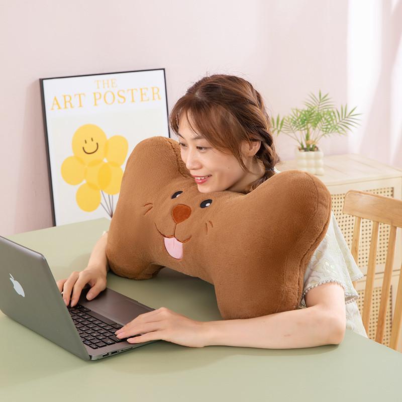 Мультяшная собака креативная плюшевая подушка в форме кости подарок для детей и подростков