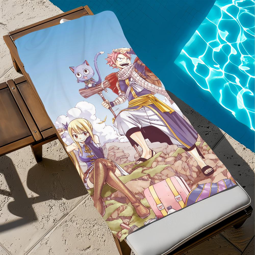F-fairy T-tail 100 cute Towel Large Y-yEARS Quick-Drying Microfiber soft Beach Towel for Travel Fitness Sauna Bathing Camping