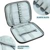 1pc Floral Hand Knitting Kit Crochet Hook Zip Waterproof Storage Bag DIY Printing Storage Bag Jumper Needle Set Storage Bag