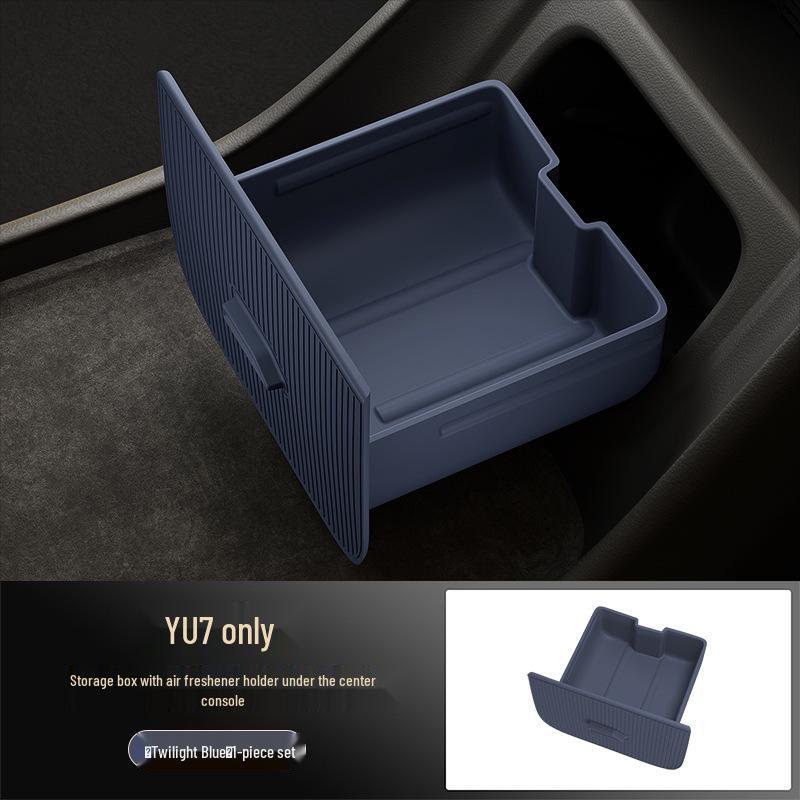 Yu7 Center Console Fragrance Holder, Anti-Shake Silicone Storage Box for Screen's Rear.